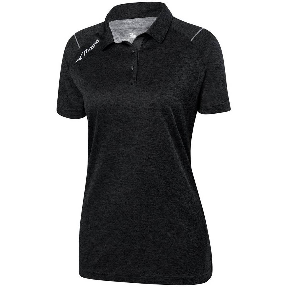 Mizuno Women's Volleyball Polo Black (440664-SPB)